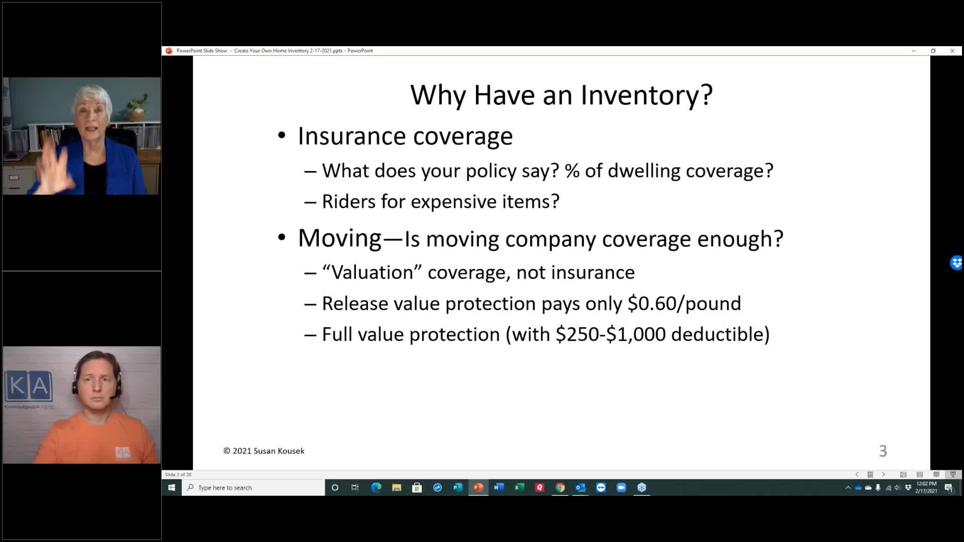 Thumbnail image for Knowledgeable Aging - Ep 120 - Home Inventory—Everyone Should Have One