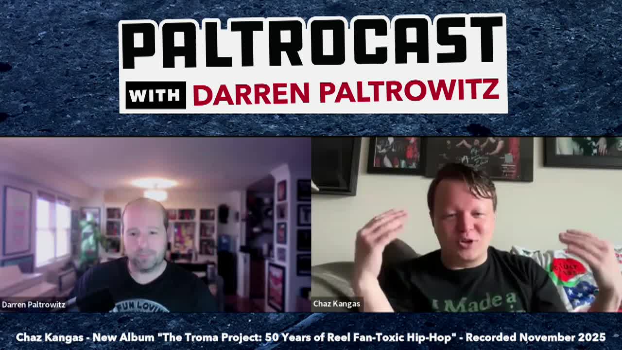 Thumbnail image for Paltrocast - 11-20-2025 - Chaz Kangas on Radio NYU, Weird Al & "The Troma Project"