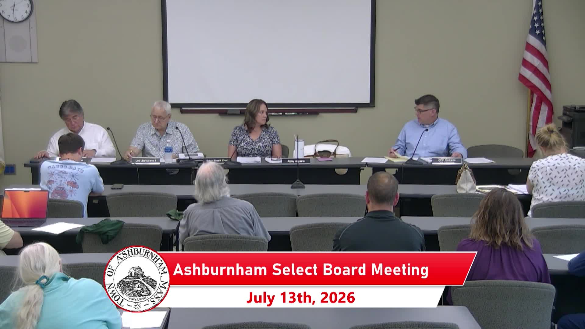 Thumbnail image for Ashburnham Select Board Meeting 7-13-2026